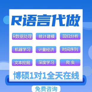 R语言代做rstudio统计时间序列stata实证分析服务python代码编写