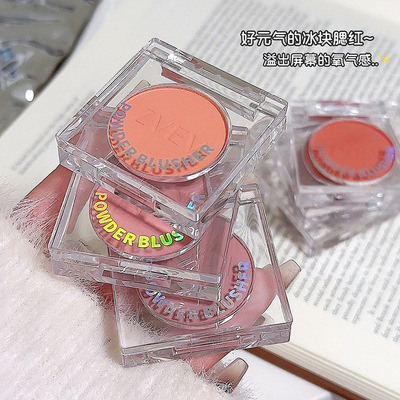 ZVEV色腮红显白哑光化妆品元气少女裸妆自然晕染色腮红盘