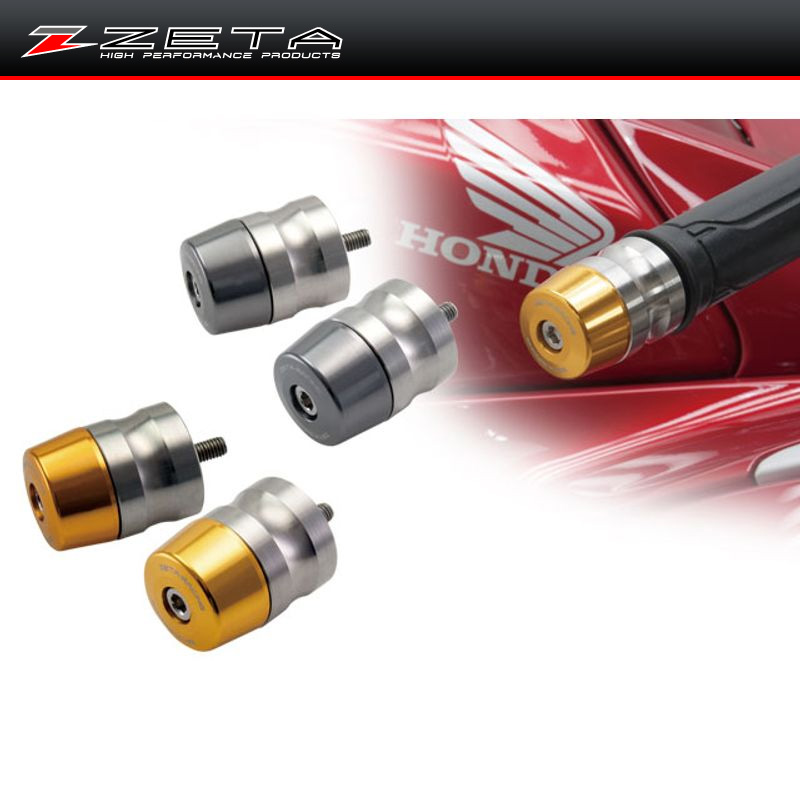 日本zeta摩托车防摔堵头车把铝合