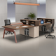 职员办公桌办公室工位四4 6人位员工位桌子现代简约电脑桌椅组合