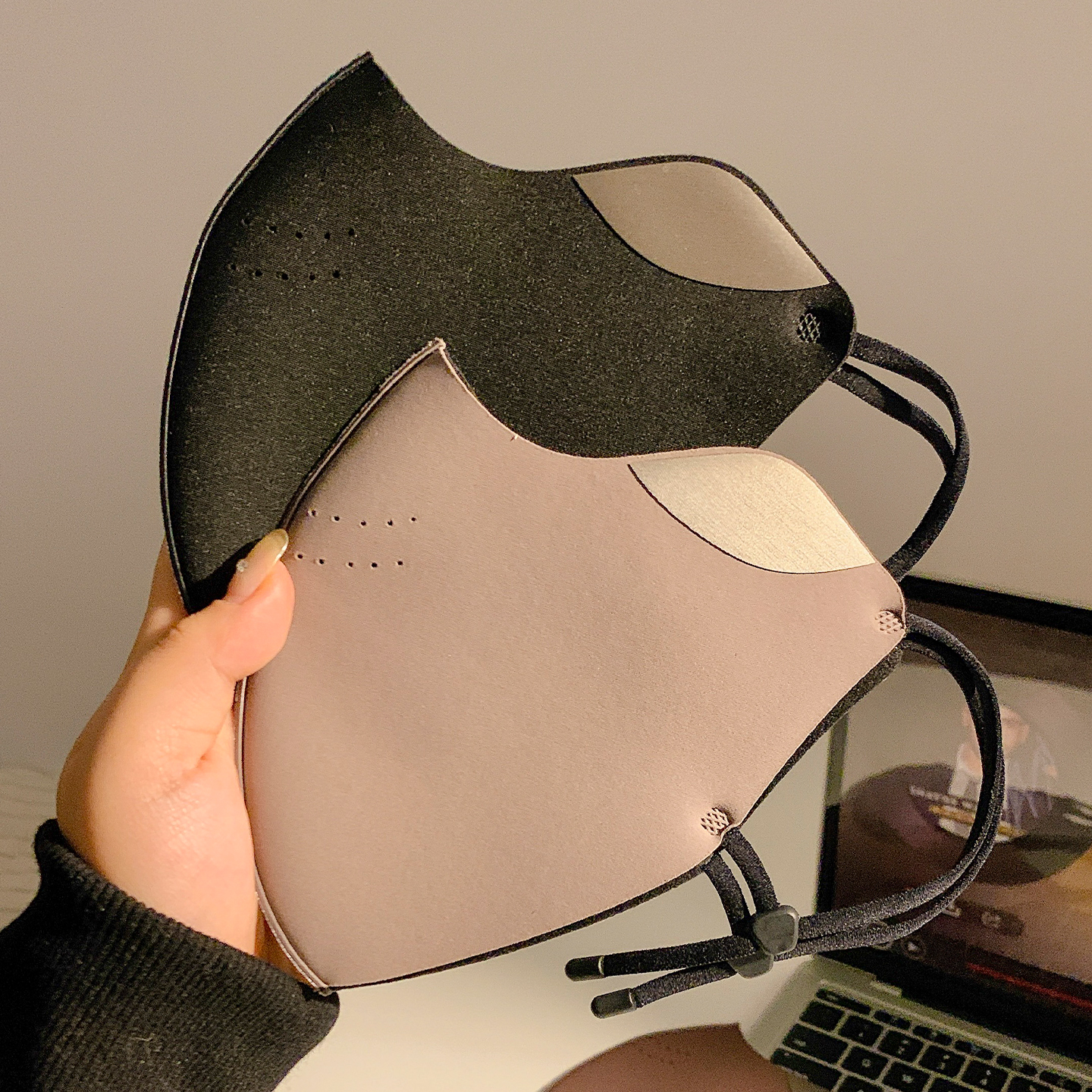 高颜值保暖口罩女冬季骑车行防寒防风立体护眼角面罩学生2025新款