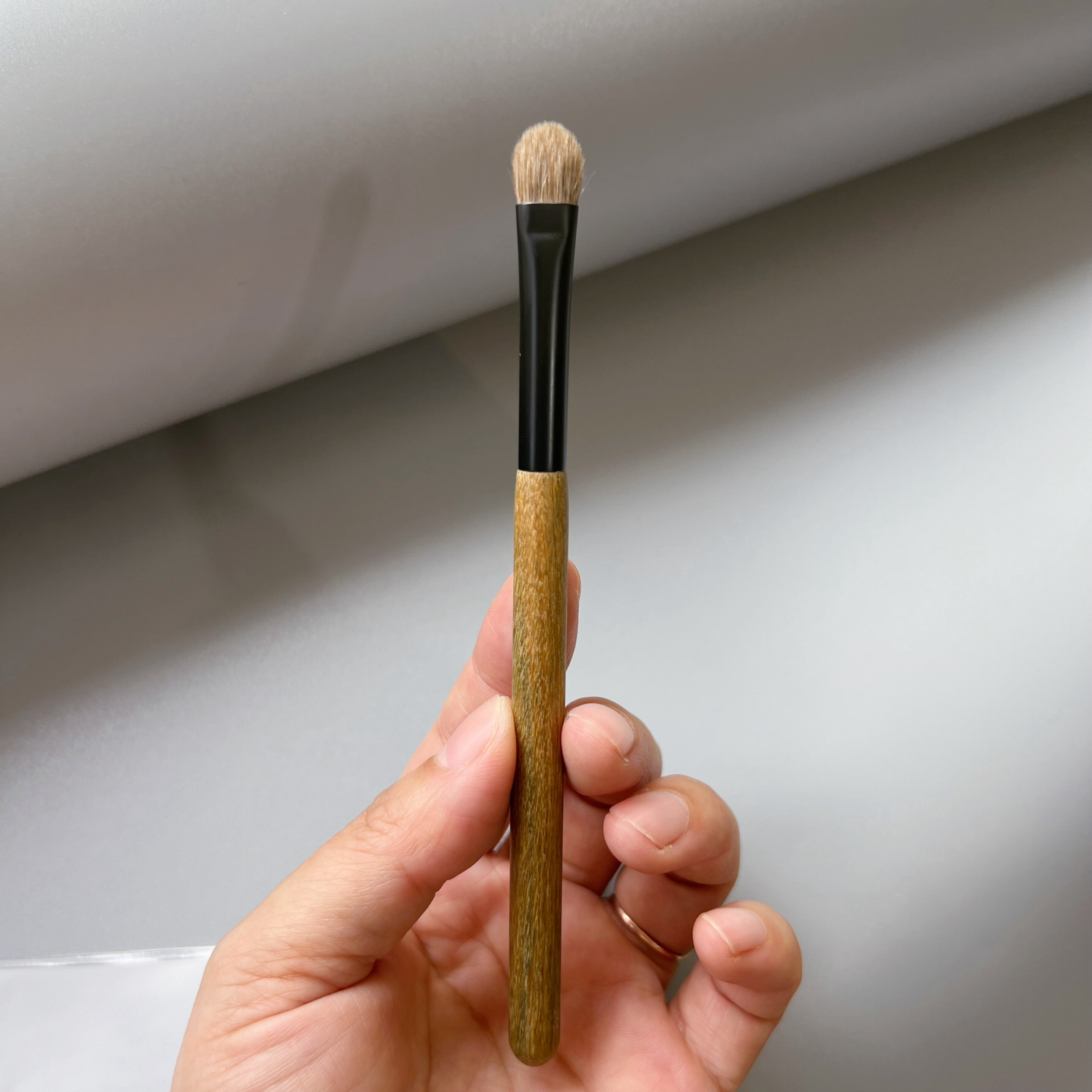 特价T4绿檀木 混毛眼影刷 杏仁型 心型刷