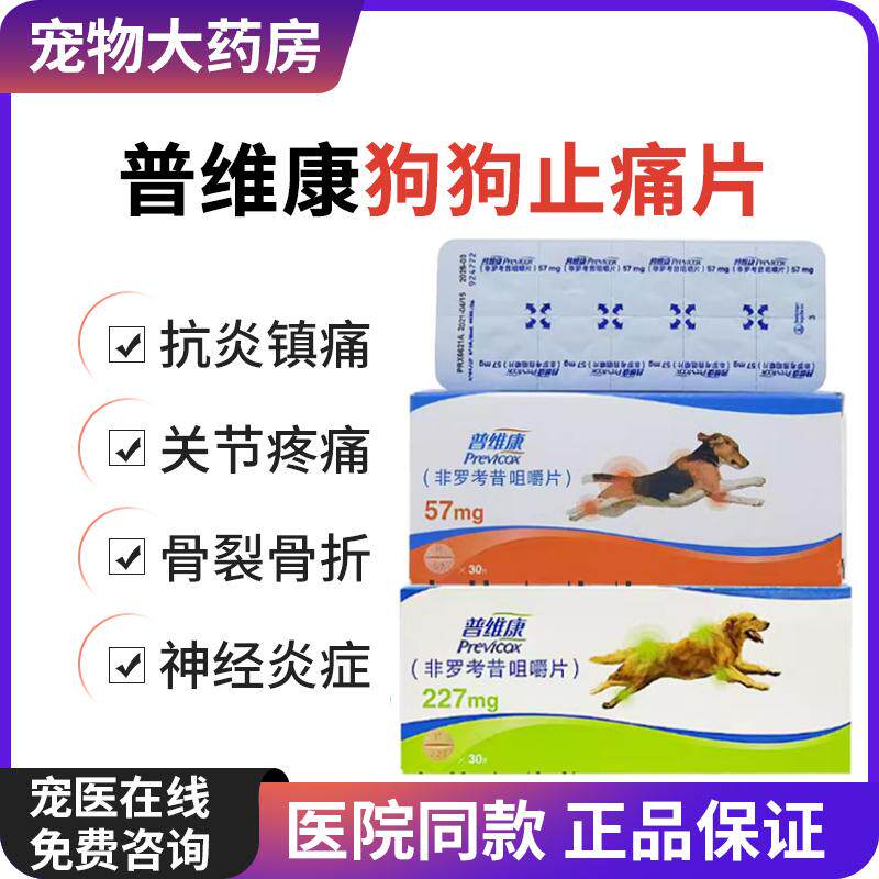 普维康骨克疼非罗考昔片猫狗消炎神经止疼痛药关节骨折犬用止痛