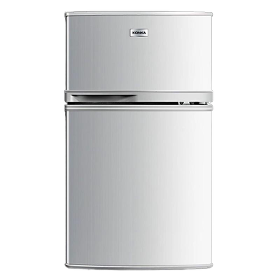 康佳102升双门冰箱家用租房冷藏冷冻迷你两门节能电冰箱 BCD-102S