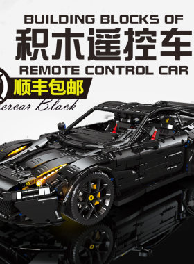 18法拉力F12模型赛车积木高难度