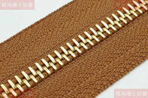 M4.M6媲美瑞士riri经典金属拉链拉锁/棕色黄金米装拉链/配件另拍