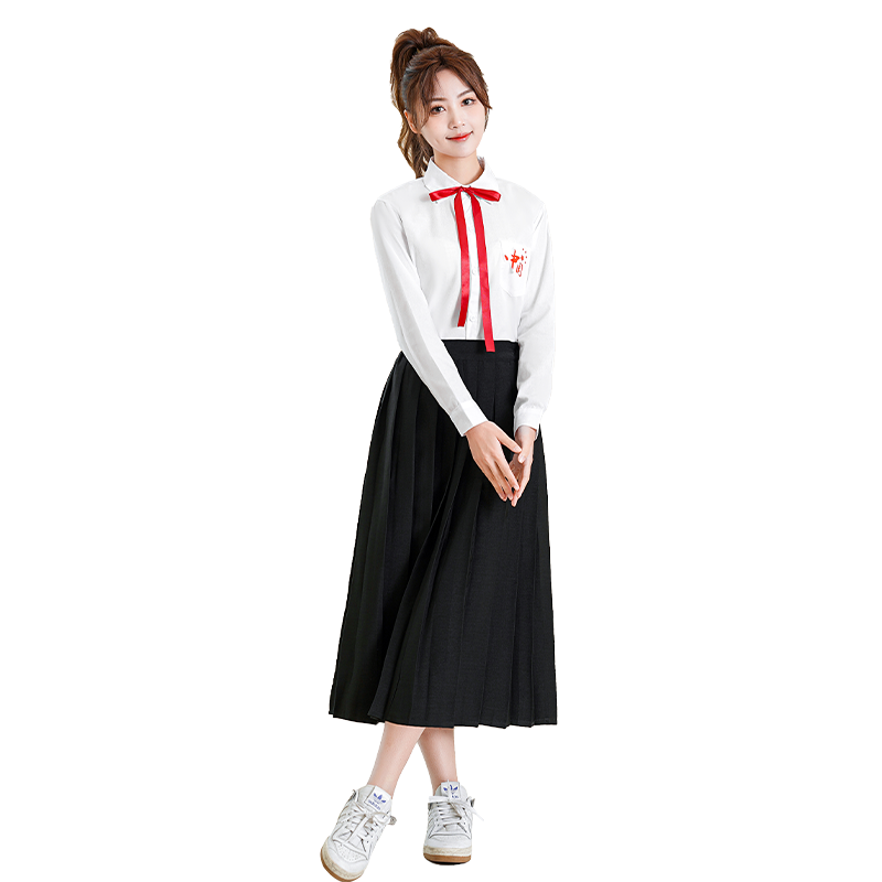 班服学院风长裙套装初中生合唱