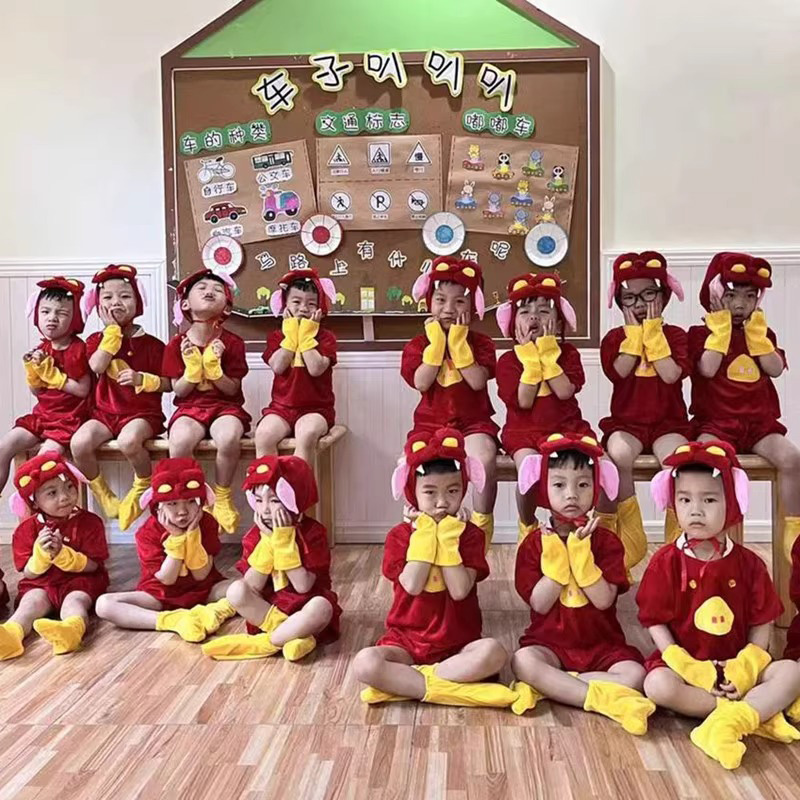 儿童GG爆卡通表演服小猪猪游侠衣服cos服装男女搞怪动物演出服