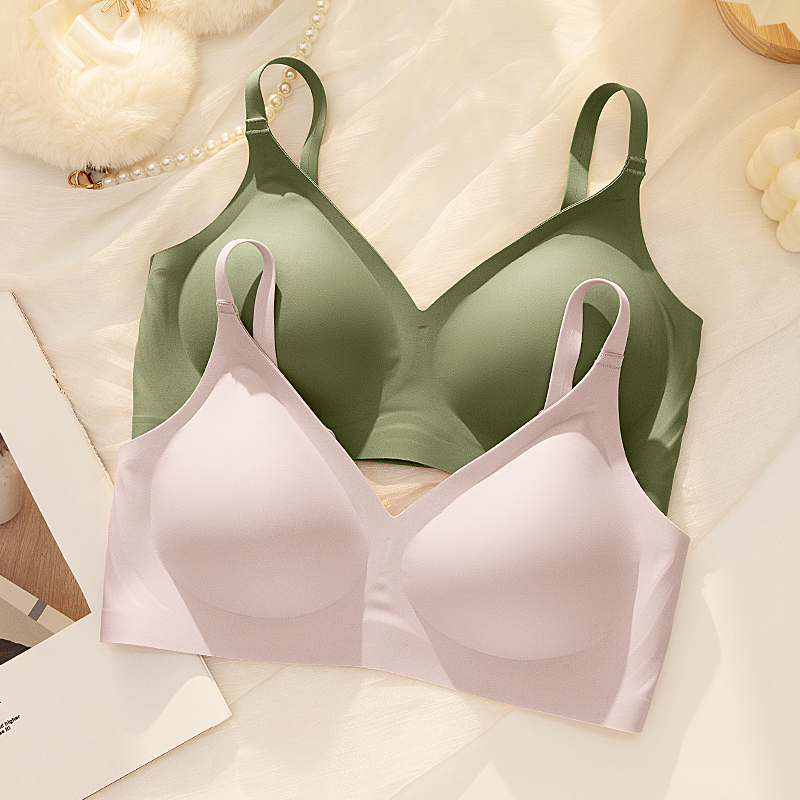 调整型无痕美背上托大胸显小文胸