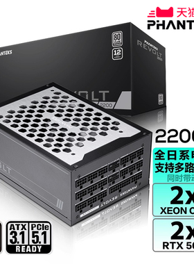 PHANTEKS追风者REVOLT 2200W白金全模组服务器工作站电源支持5090