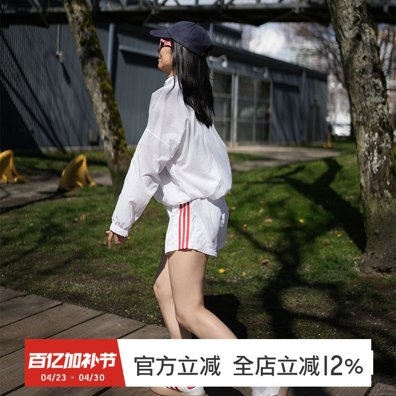 gymna复古学院风运动短裤速干训练裤宽松休闲弹力口袋假两件裤子