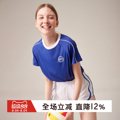 gymna复古运动T恤宽松休闲短袖
