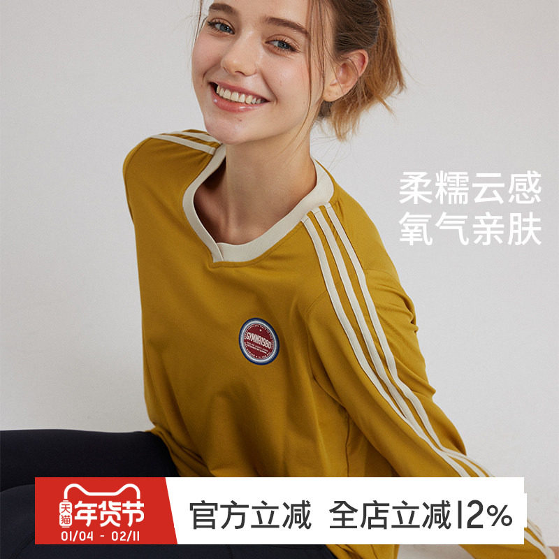 gymna美式复古运动T恤宽松圆领复古速干T恤学院风健身训练服球衣,运动服/休闲服装,运动T恤,淘宝优惠券,粉丝福利购,淘宝优惠卷