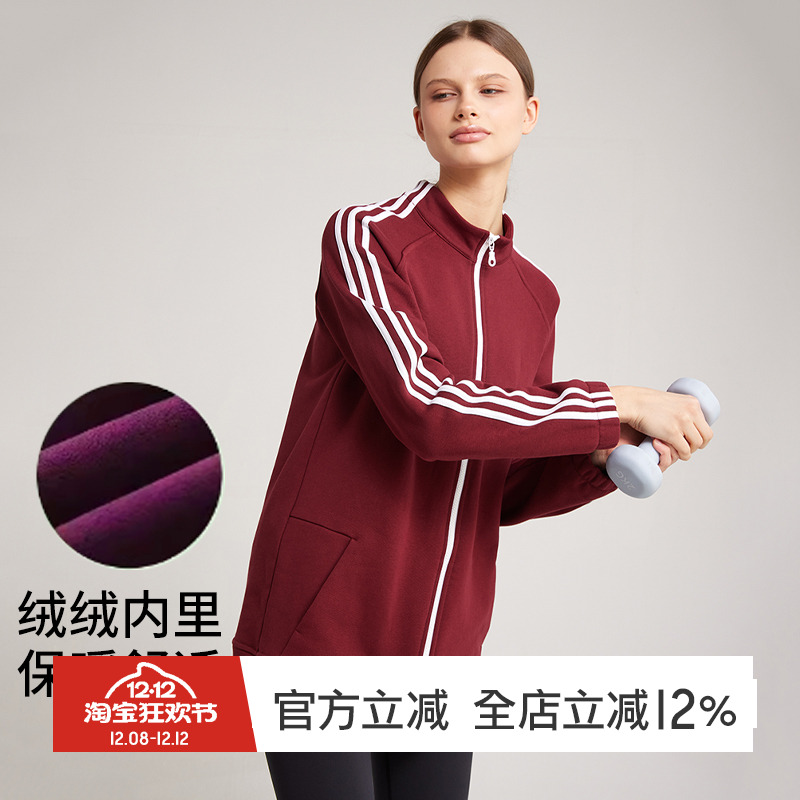 gymna运动休闲女立领复古外套