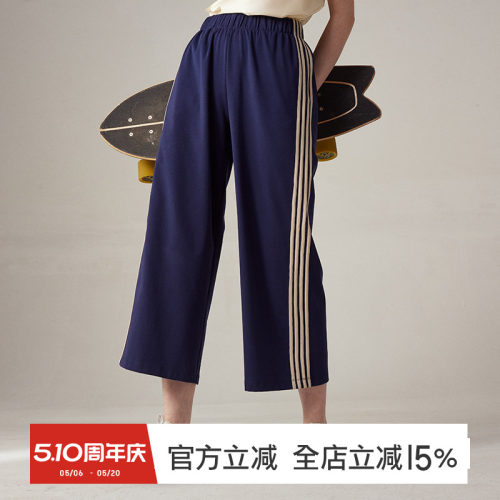 gymna复古运动裤宽松休闲