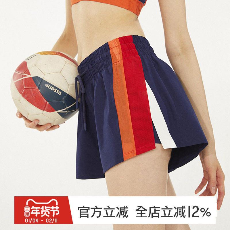 gymna速干女子防走光运动休闲短裤夏季轻薄跑步训练外穿健身裤新