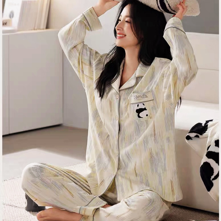 秋冬新款加厚羊绒保暖家居服绒套装女孩