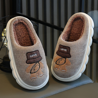 居家男女背影帽款棉拖