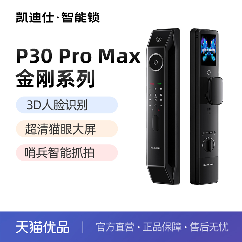 凯迪仕人脸指纹密码门卡大屏