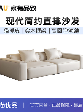 家有品致（JIAYOUPINZHI）现代简约猫抓皮沙发JM085SF32