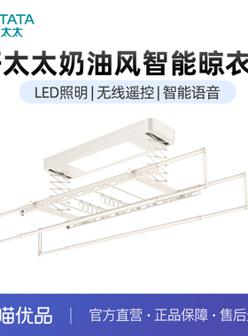 HOTATA电动声控晾衣架嵌入晾衣杆隐藏照明晒衣架HZ-D301W
