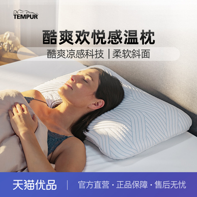 TEMPUR泰普尔记忆棉酷爽欢悦枕凉感透气护颈椎枕头枕芯门店同款