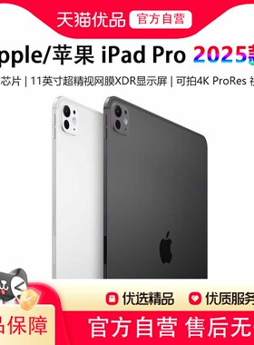 Apple/苹果 iPad Pro 2025款 11英寸 M5芯片 标准玻璃面板 平板电脑