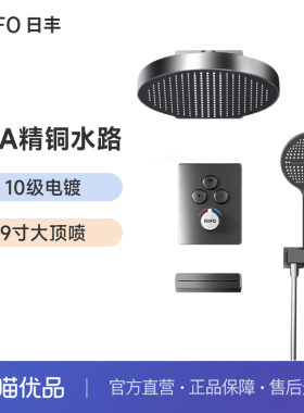 日丰全铜淋浴花洒超大巨幕顶喷