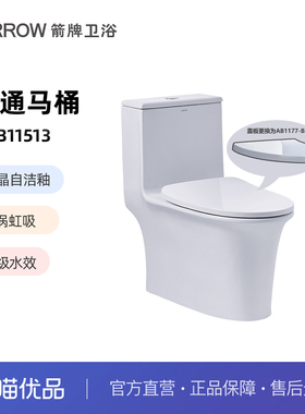 箭牌普通马桶双排水阀抗菌全包型马桶AFB11513[含配件]