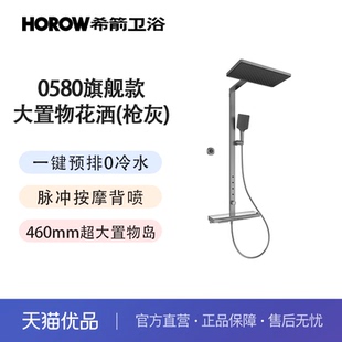 零冷水背喷花洒O2O 置物岛系列0580旗舰款 希箭 HOROW