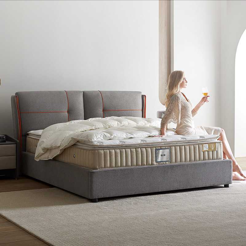 【黑金款】金可儿乳胶床垫独立袋弹簧五星酒店款双人席梦思格雷顿,住宅家具,乳胶床垫,淘宝优惠券,粉丝福利购,淘宝优惠卷