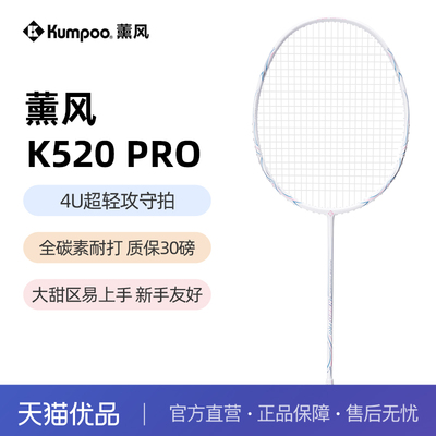 薰风K520pro全碳素羽毛球拍