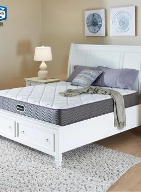 美国Simmons 床垫席梦思官方弹簧1.5米1.8m床垫软硬适中 秘思缇