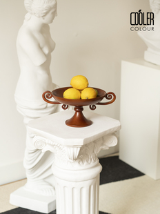 CoolerColour专利樱桃实木果盘托盘中古复古收纳置物装饰创意摆件