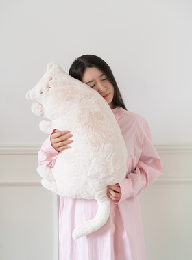 Coolercolour原创懒懒猫咪睡觉奶乎乎长条大抱枕玩偶靠枕创意礼物