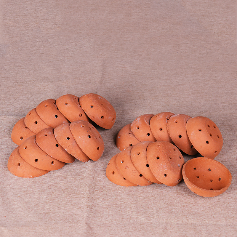 蔓木人紫砂花盆底座球孔扣碗沥水碗漏网垫底网片兰花盆盆景堵孔碗