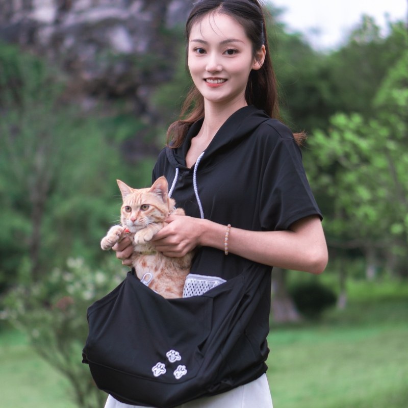 可以放猫的衣服装猫卫衣养猫用品猫宠物服装/雨衣（新