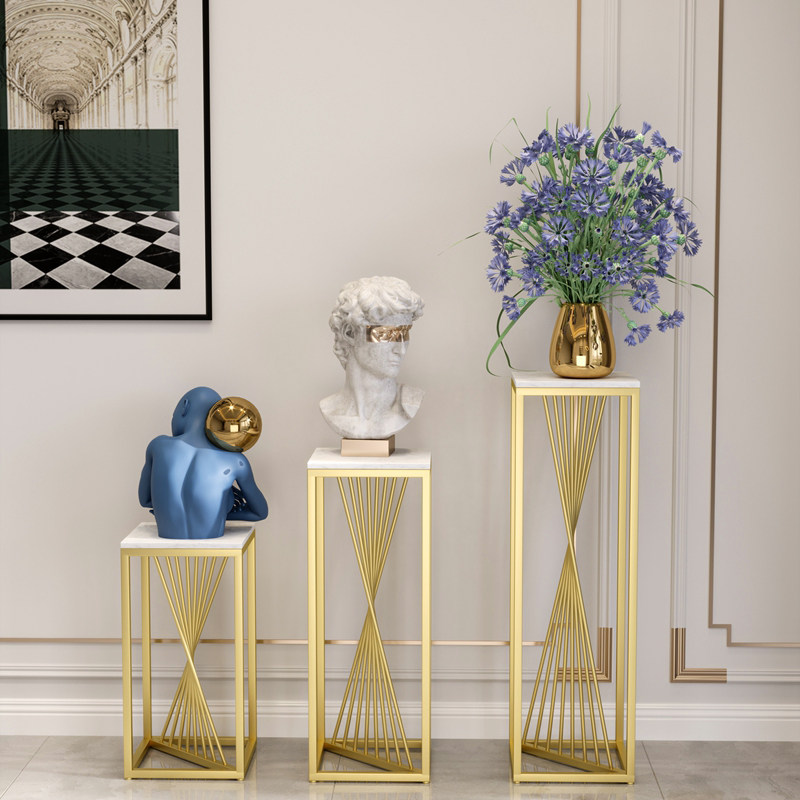 简约现代大理石花架落地式客厅家用电视柜旁置物架铁艺多肉花盆架,住宅家具,花架/花几,淘宝优惠券,粉丝福利购,淘宝优惠卷