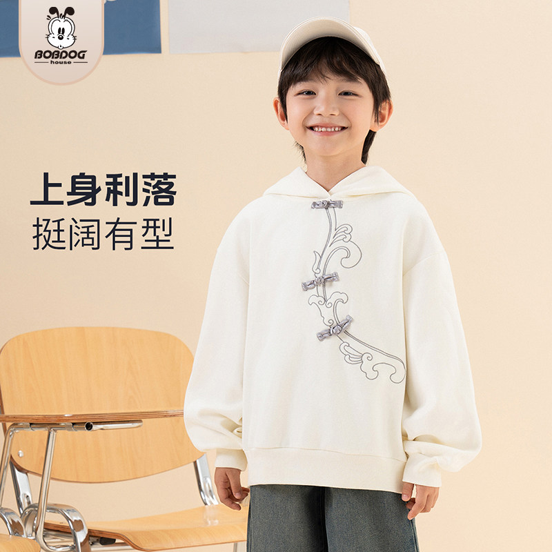 儿童连帽新中式卫衣国潮