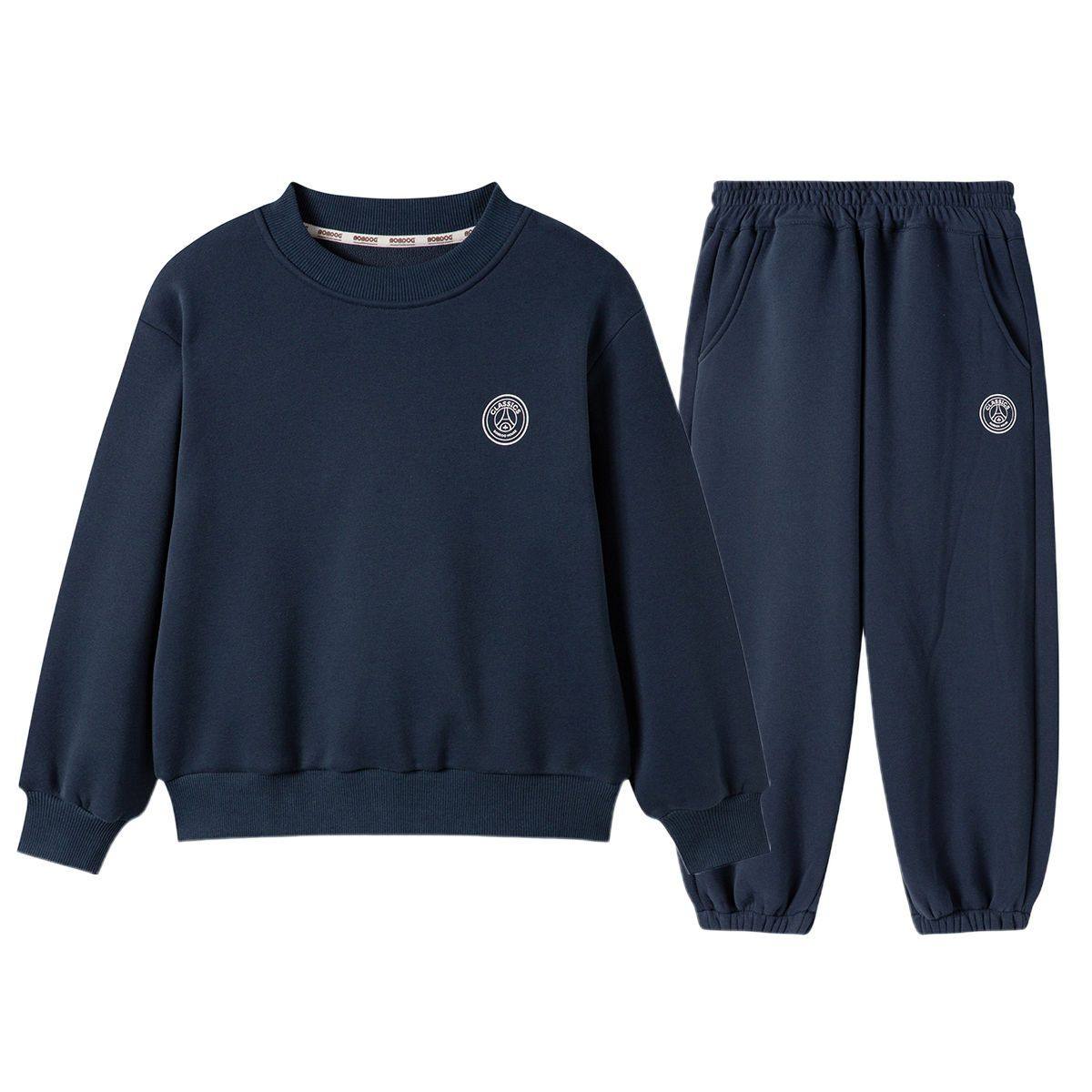 巴布豆男女童套装儿童加绒加厚卫衣卫裤两件套,童装/婴儿装/亲子装,套装,淘宝优惠券,粉丝福利购,淘宝优惠卷