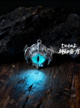 dota2周边-925银冰眼项链-dota2神秘商店-个性复古魔眼毛衣吊坠