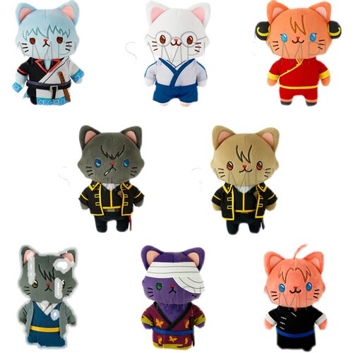 正版眼罩银时毛绒公仔银魂