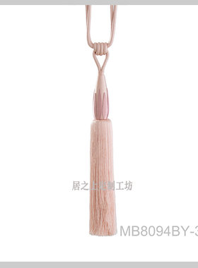 刺绣简约布帘扎带束带系列设计