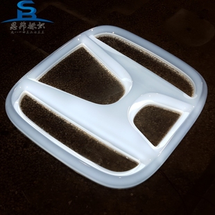 亚克力吸塑镀铬徽标本田三维车标定制发光字定做户外门头悬挂灯箱