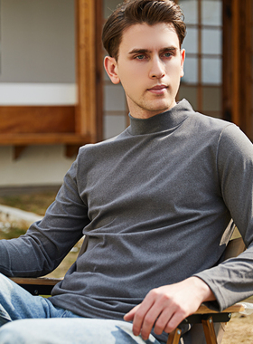 男士双面绒高领打底衫N23813/F05-05