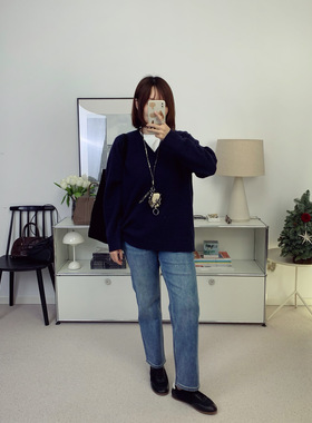 筷子腿！trave纳米绒小直筒九分水洗加厚牛仔裤25秋冬新款鸬鹚