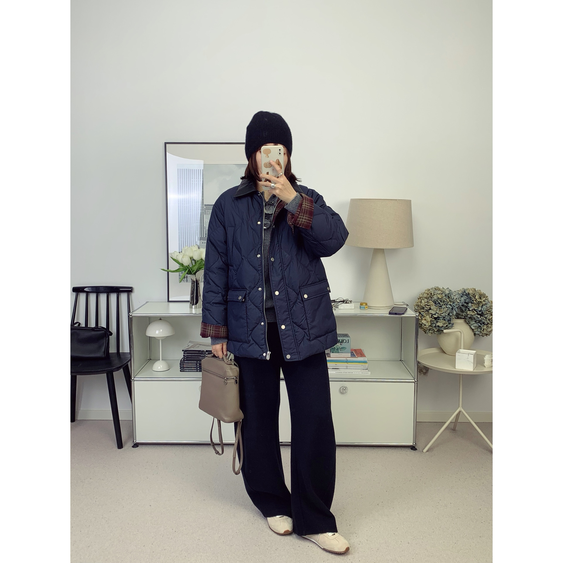 复古拼皮领轻盈裸感90白鸭绒葫芦绗缝保暖羽绒服外套25秋冬新款