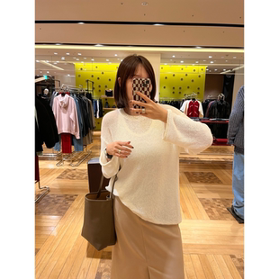 针织上衣罩衫 AB有机棉 呼吸感 慵懒镂空设计长袖 鸬鹚 26春夏新款