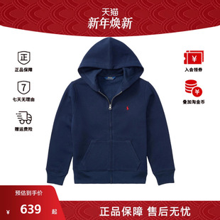 纯色连帽拉链徽标刺绣长袖 LAUREN儿童款 卫衣323547626 RALPH POLO