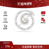 蛇年新品 施华洛世奇Snake生肖蛇胸针仿水晶珍珠配饰轻奢礼物